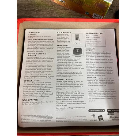 Trivial Pursuit 25th Anniversary Edition Board Game by Hasbro - Picture 4 of 9